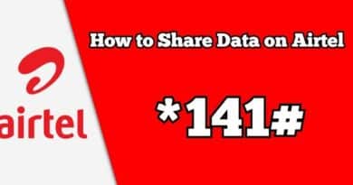 How to share Data on Airtel